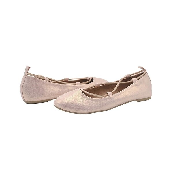ladies gold ballet pumps