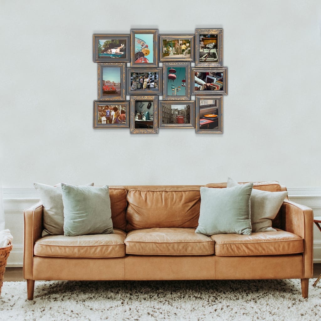 HELLO LAURA 12 Opening Classic Wall Hanging Photo Frame White