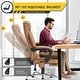 preview thumbnail 42 of 57, EROMMY Heated Massage Executive Office Chair, PU Leather with Retractable Footrest