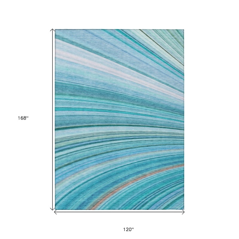 HomeRoots Abstract Transitional Rectangle Outdoor Rug
