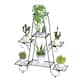 7-Tier Large Metal Plant Stand: Multilayer Flower Planter Pot Storage Shelving