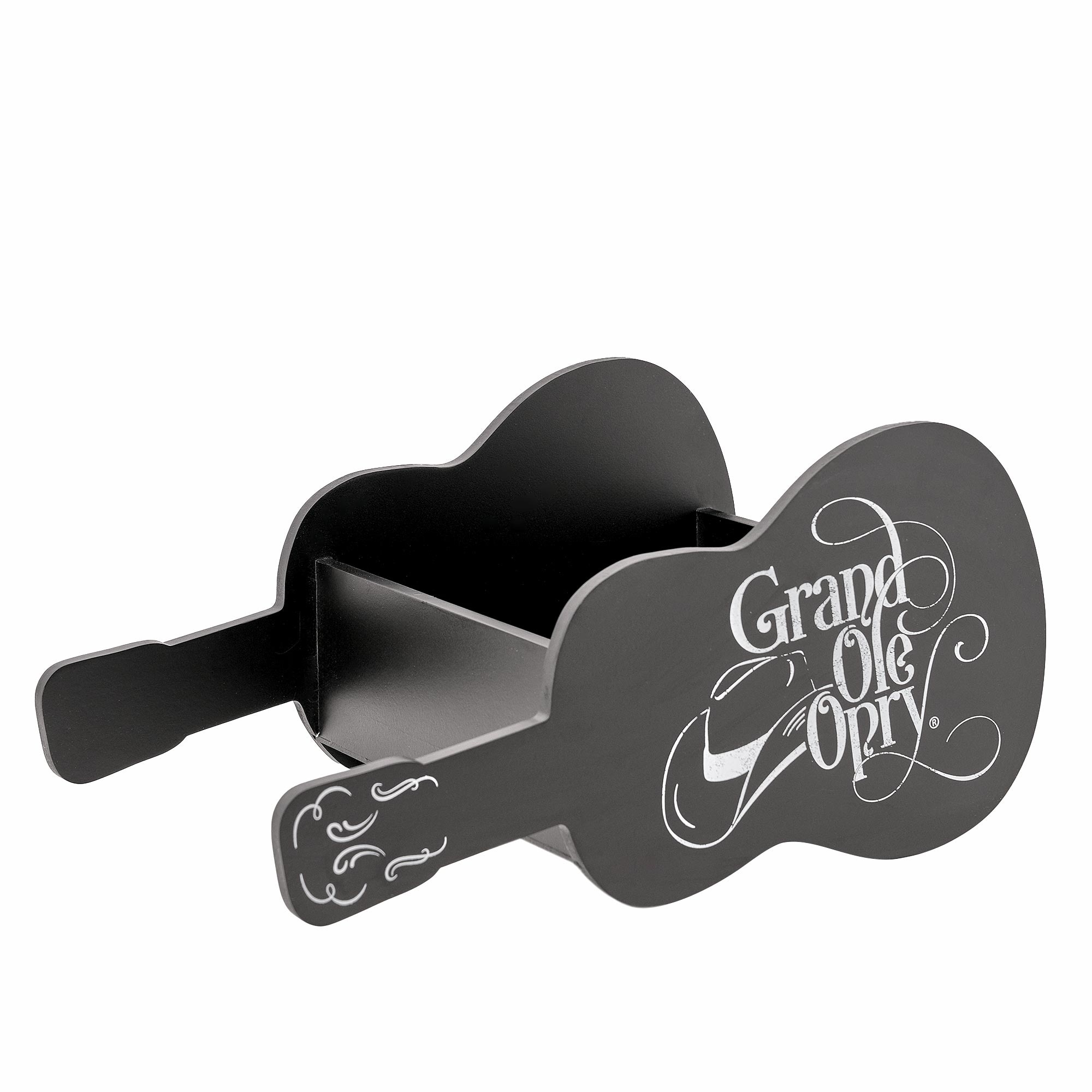 American Art Decor Grand Ole Opry Guitar Shaped Wooded Storage Crate - 16" x 10" - 16" x 10"
