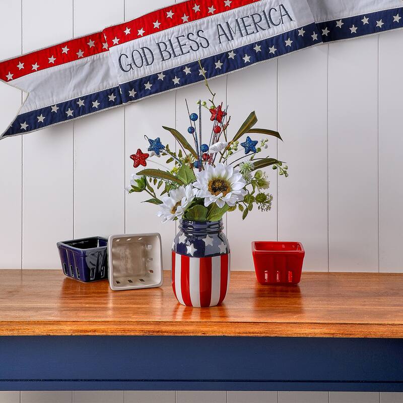 6.5" Ceramic American Spirit Canning Jar