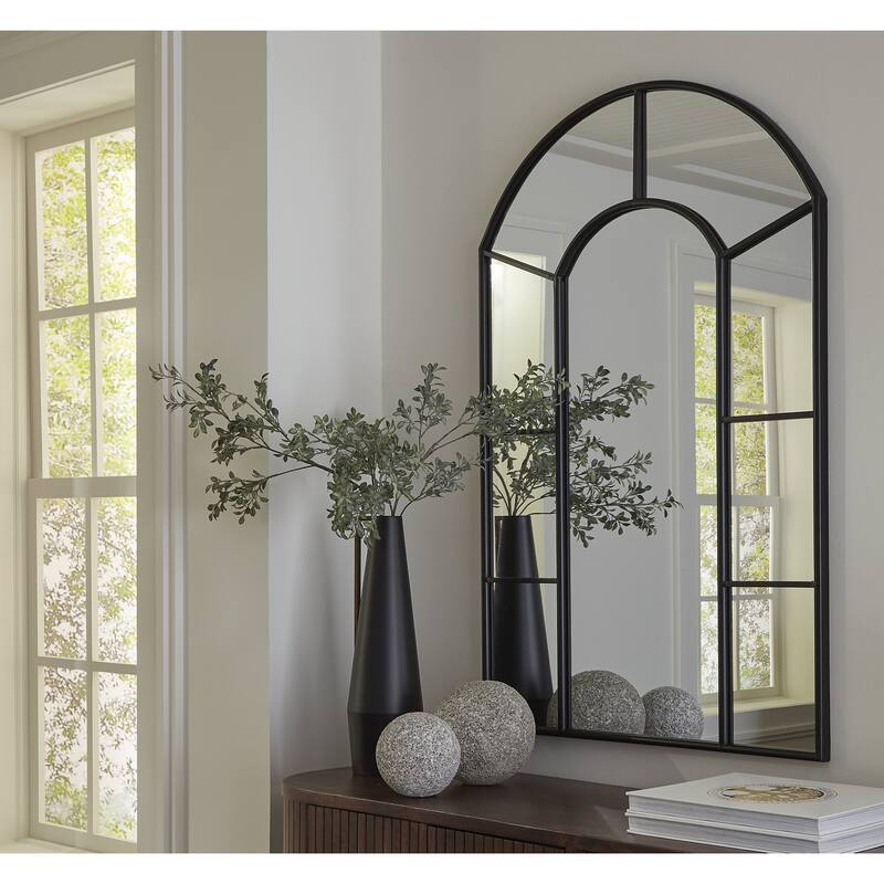 Signature Design by Ashley Evengton Black Accent Mirror - 32"W x 1.13"D x 48"H