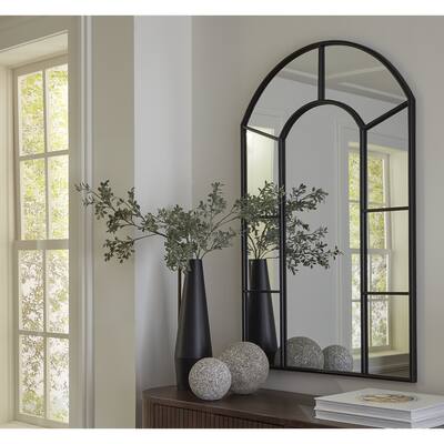 Signature Design by Ashley Evengton Black Accent Mirror - 32"W x 1.13"D x 48"H
