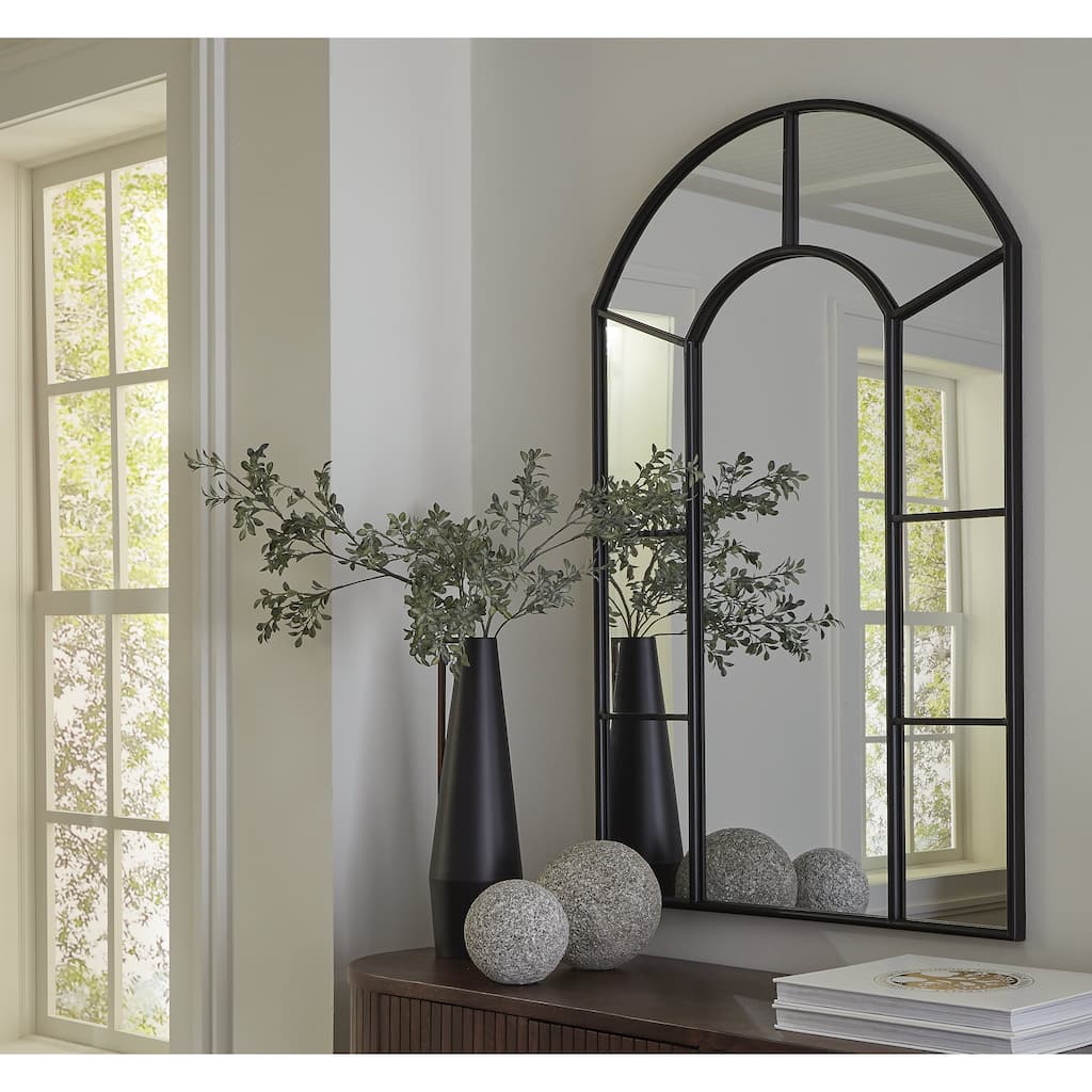Signature Design by Ashley Evengton Black Accent Mirror - 32"W x 1.13"D x 48"H