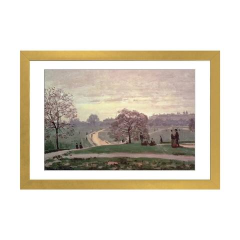iCanvas "Hyde Park" by Claude Monet