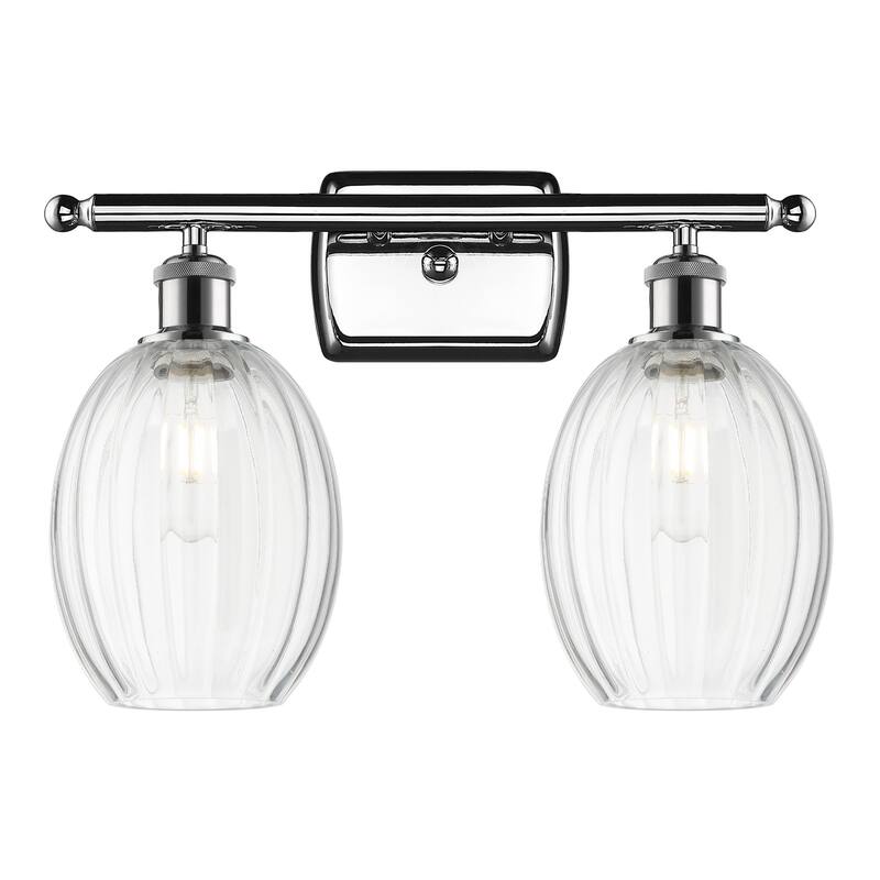 Innovations Lighting 516-2W-12-17 Preston Vanity Preston 2 Light 17" - Polished Chrome / Clear