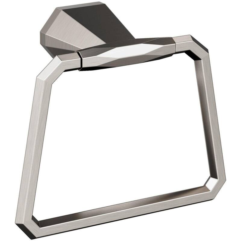 Amerock St. Vincent 5-9/16" Wall Mounted Towel Ring - Brushed Nickel