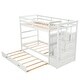 preview thumbnail 33 of 38, Twin Over Twin Bunk Bed with Trundle and Staircase