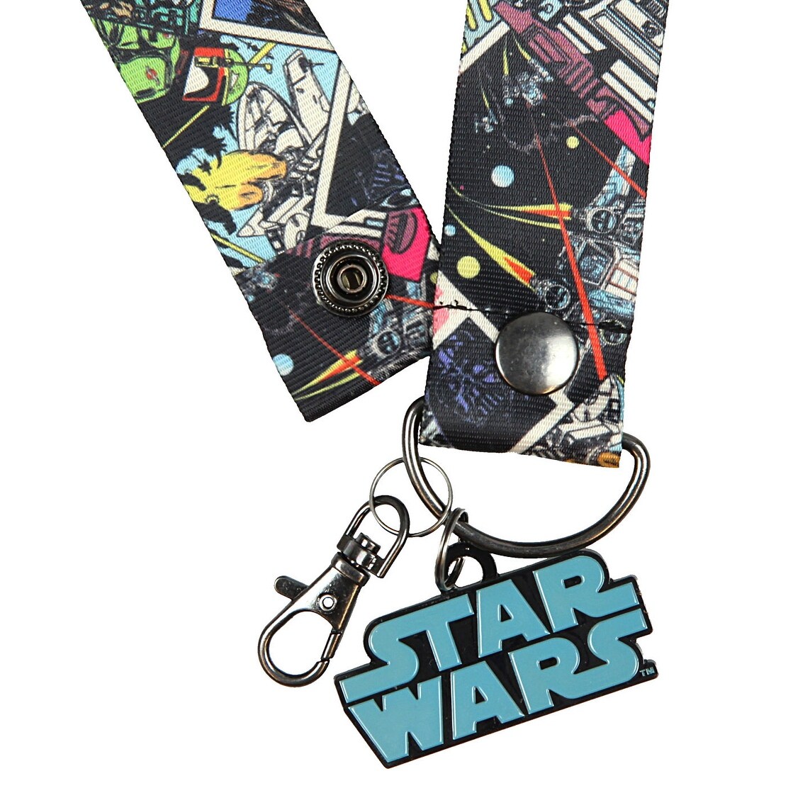 Shop Star Wars Multi Character Wide Trading Pin Lanyard Id Holder