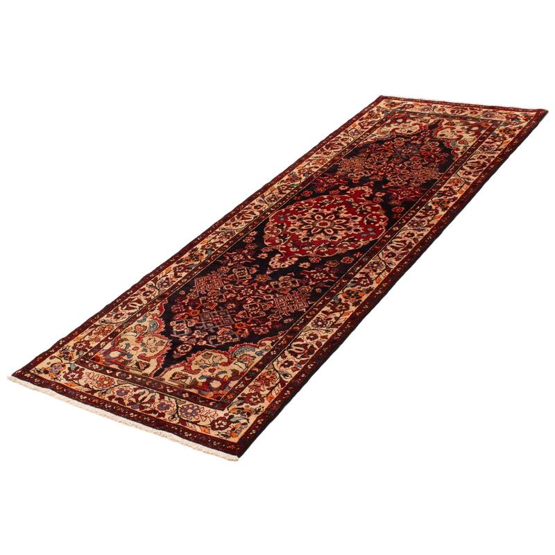 ECARPETGALLERY Hand-knotted Andelz Black Wool Rug - 3'6 x 10'0