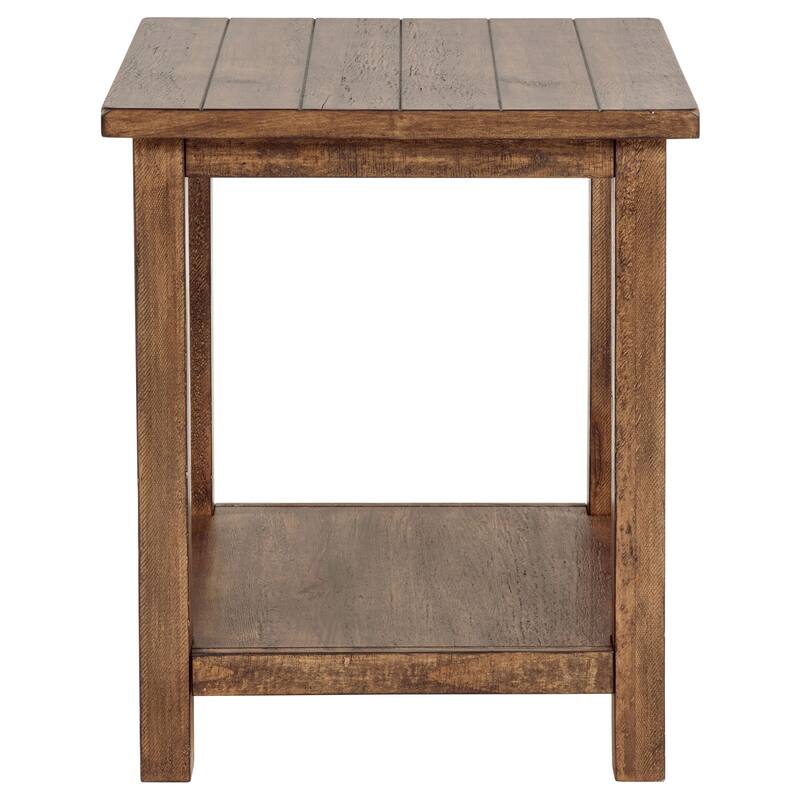 Castleton Wood End Table with Shelf