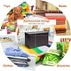 preview thumbnail 9 of 21, Wooden Toy Box Kids Storage Chest Bench - 30" x 16" x 19" (L x W x H)