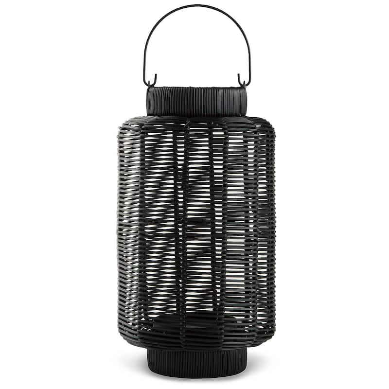 Ashley Furniture Evonne Black Lantern - 8"W x 8"D x 14"H