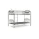 preview thumbnail 4 of 6, Signature Design by Ashley Graymound Gray Twin over Twin Bunk Bed with Ladder