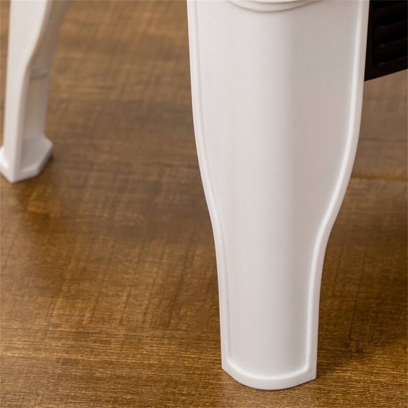 323 sq. ft. White Freestanding Electric Heater with 5120BTU Heat and Auto Shut-Off Safety Feature - 14.25" W x 9.5" D x 18" H