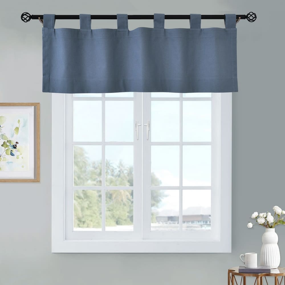 ThermaLogic Weathermate Insulated Cotton Tab Top Valance