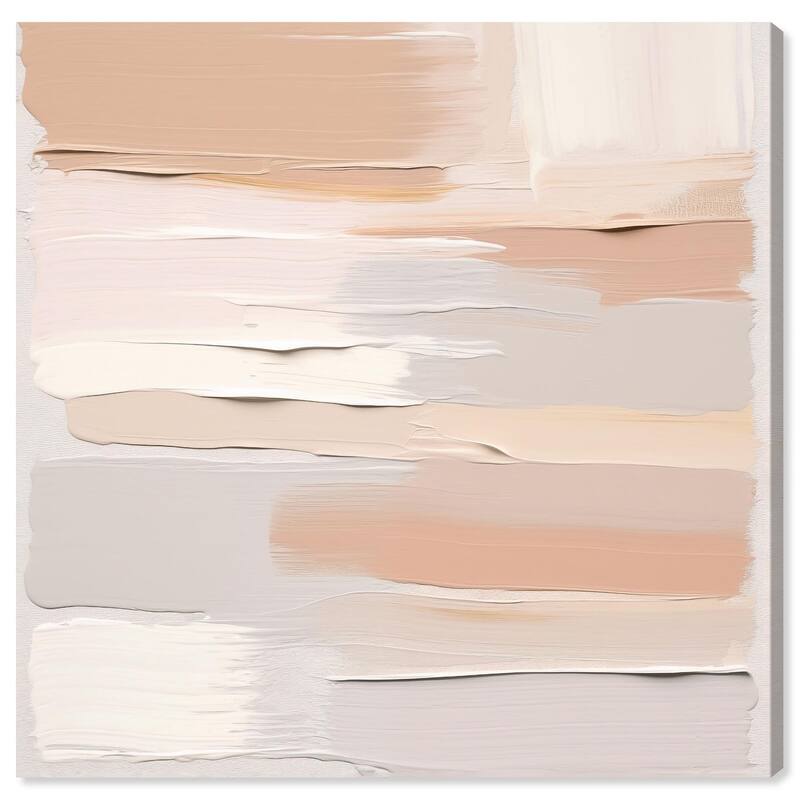 Roseate Cream Tones I Canvas by Art Remedy, Gallery Wrapped - 24" x 24"