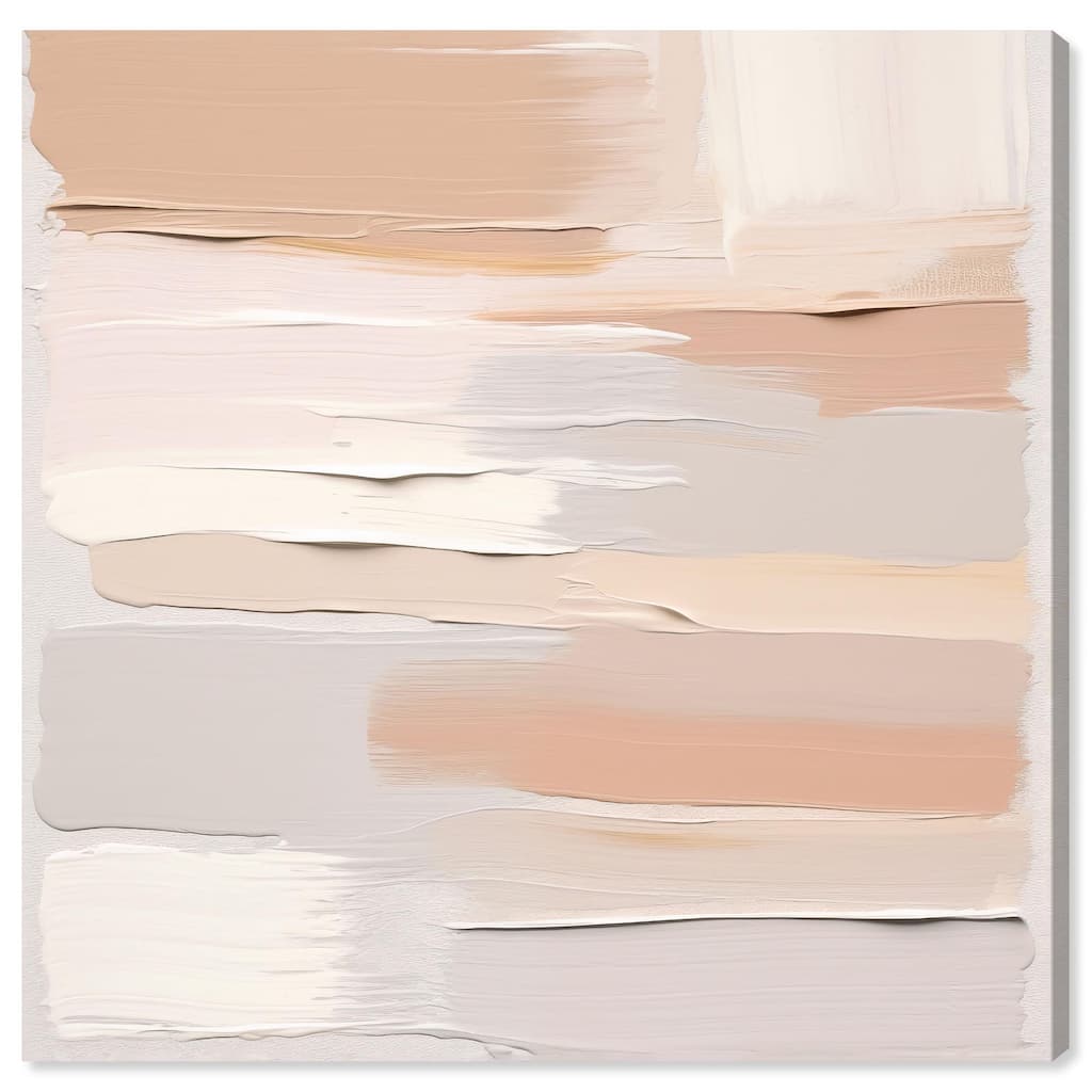 Roseate Cream Tones I Canvas by Art Remedy, Gallery Wrapped