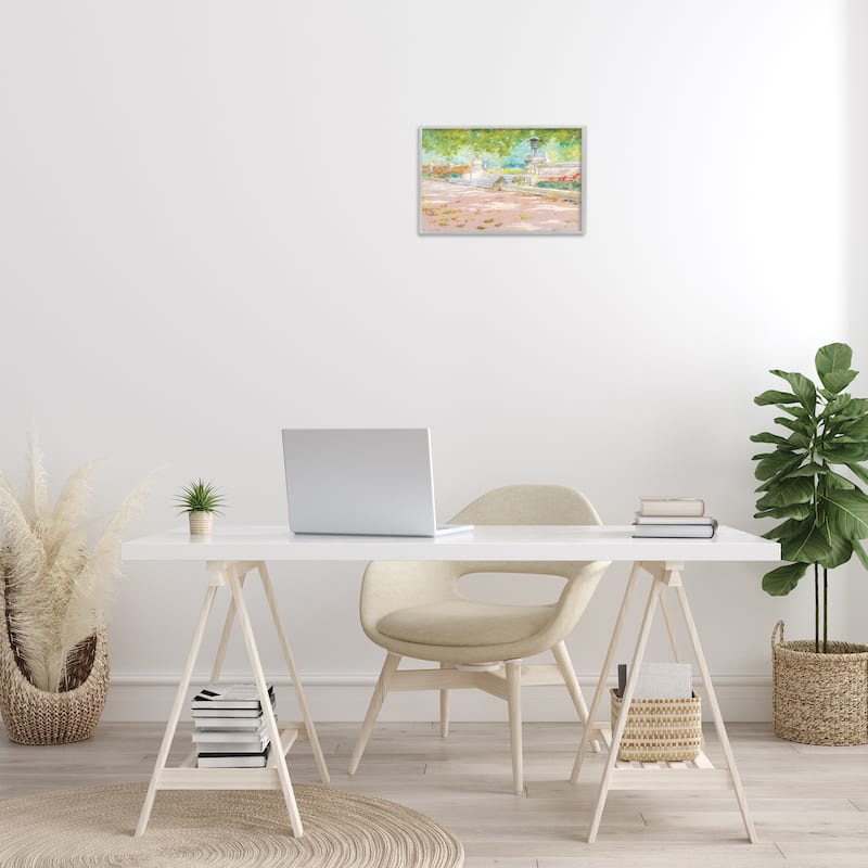 Stupell Summer Sunlight in Park Framed Giclee Art Design By LSR Design Studio