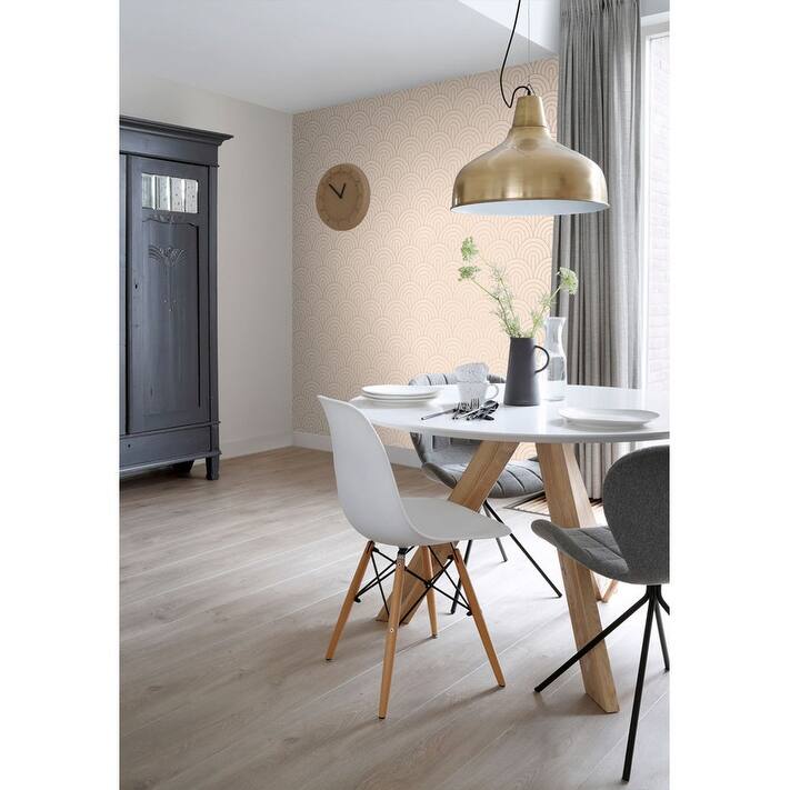 ESTA Home Lalique Pink Art Deco Motif Wallpaper