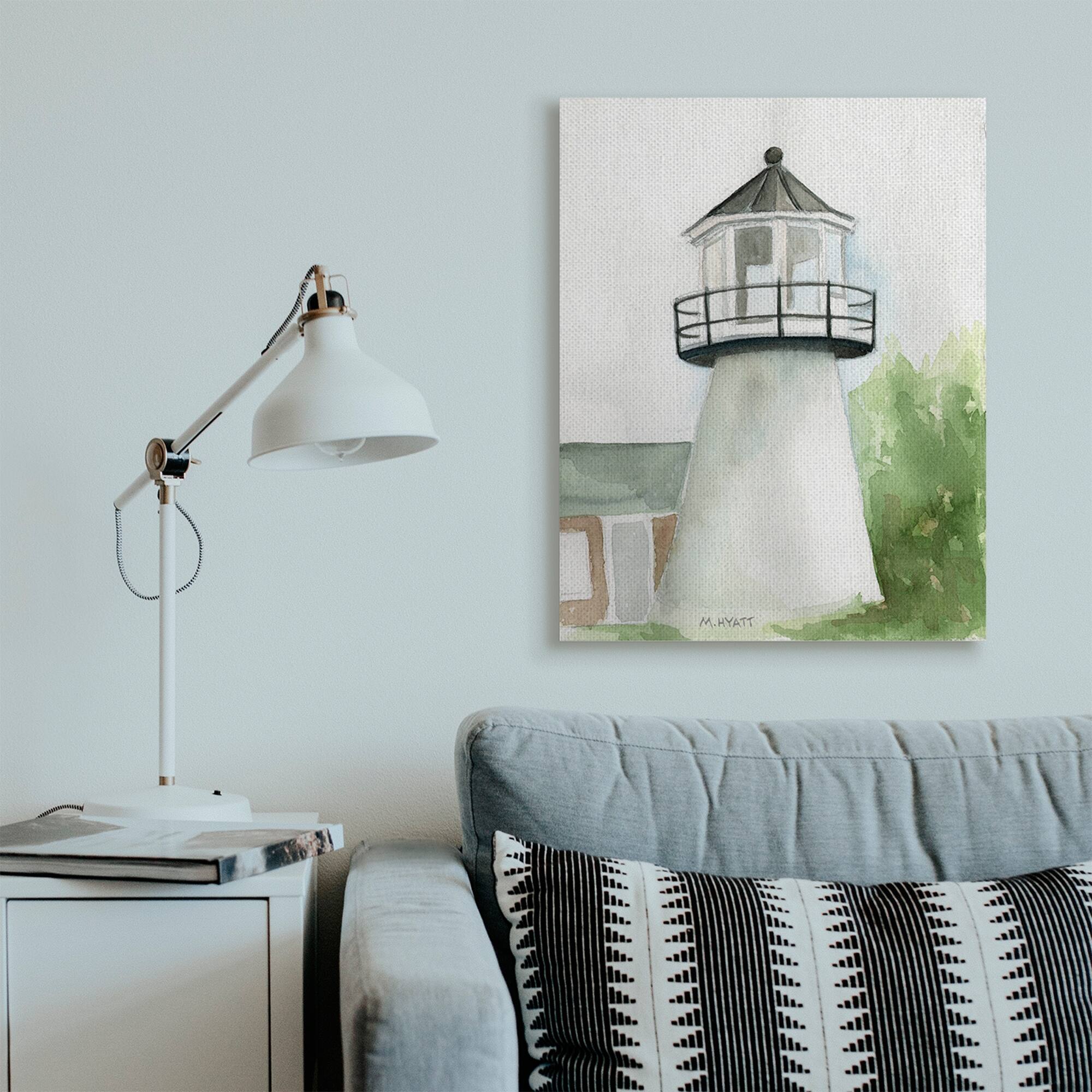 Stupell Hyannis Coast Lighthouse Waterside Architecture Canvas Wall Art