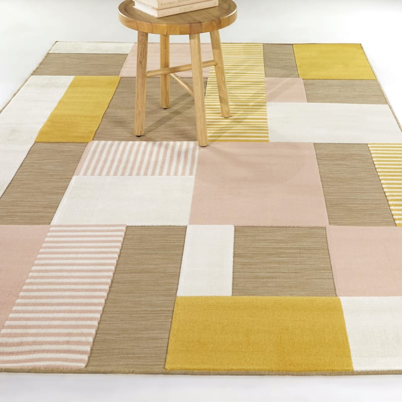Avison Modern Geometric Indoor/Outdoor Area Rug