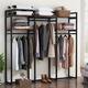 Tribesigns Garment Rack, 75 inch Freestanding Closet Organizer for Hanging Clothes