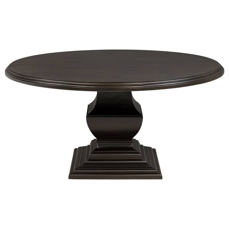 Twyla Round Wood Dining Room Table Set Dark Cocoa