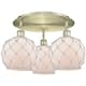 Option Antique Brass / White Glass with White Rope