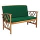preview thumbnail 13 of 117, SAFAVIEH Fontana 4-piece Acacia Solid Wood Outdoor Conversation Patio Set