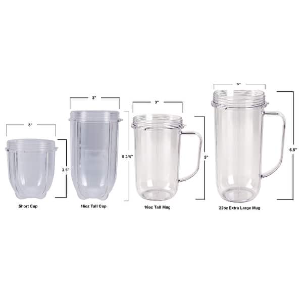 Shop Blendin 4 Pack 16 Ounce Party Mugs Cups With Colored Lip