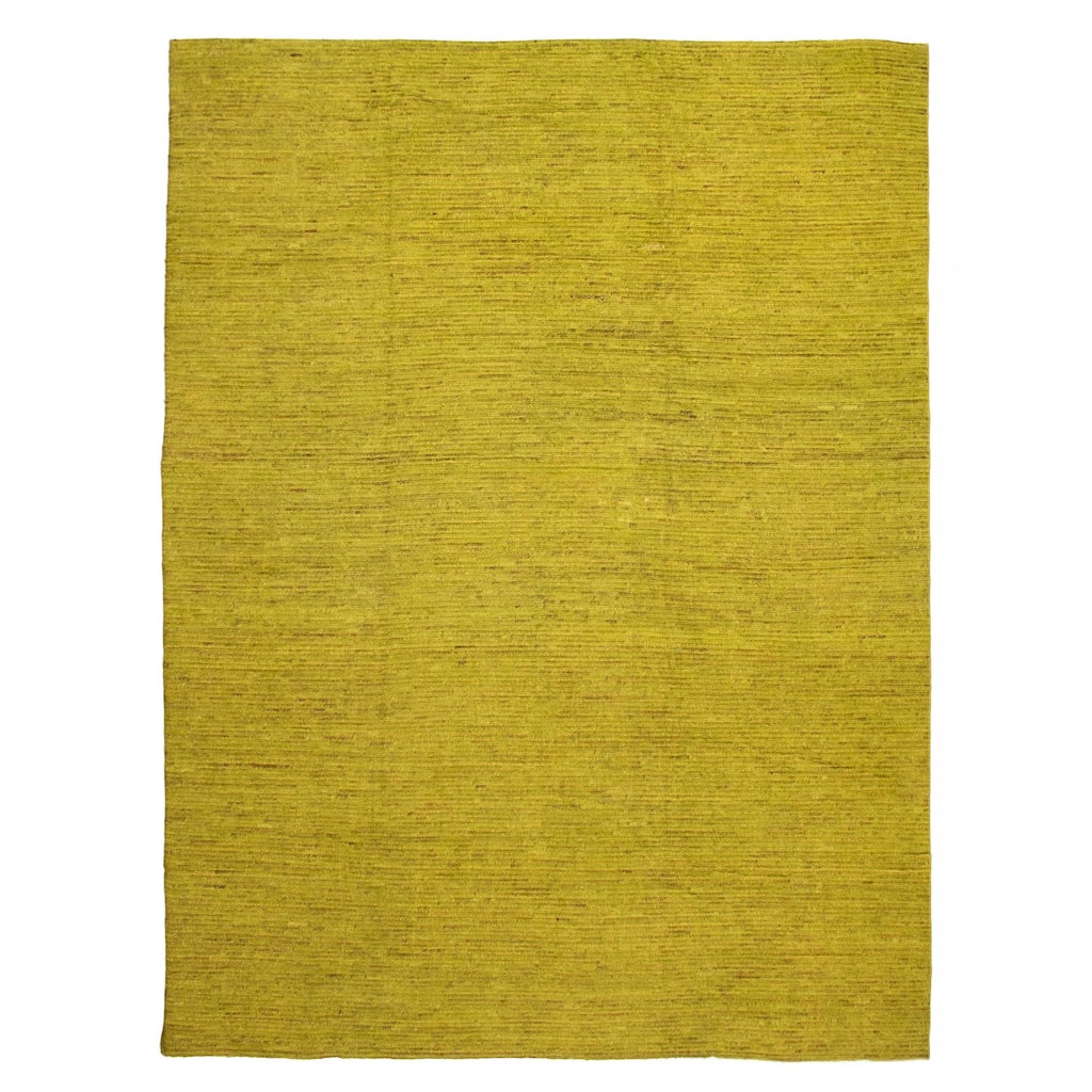 ECARPETGALLERY Hand-knotted Peshawar Ziegler Lime Wool Rug - 10'10 x 13'7