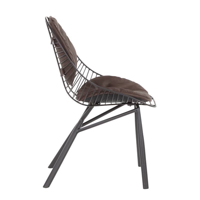 Copper Grove Beloslav Wired Chairs with Removable Faux Leather Cushions (Set of 2)