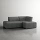 Option GRAY/SIDE CHAIR&ARMCHAIR&OTTOMAN