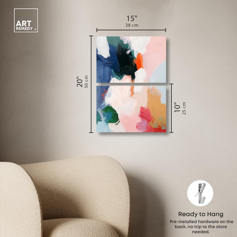 Spring Fever Canvas Set of 2 by Art Remedy, Gallery Wrapped