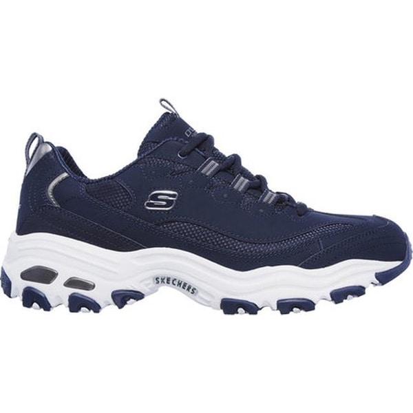 skechers d'lites navy