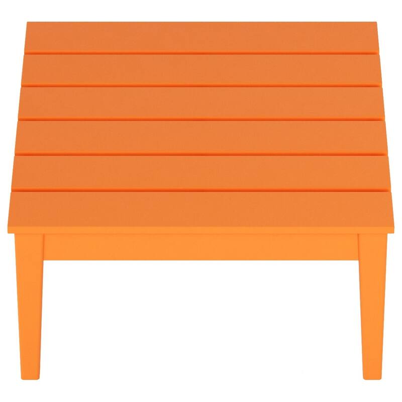 Polytrends Shoreside HDPE Eco-Friendly All Weather Square Modern 32" Conversation Table