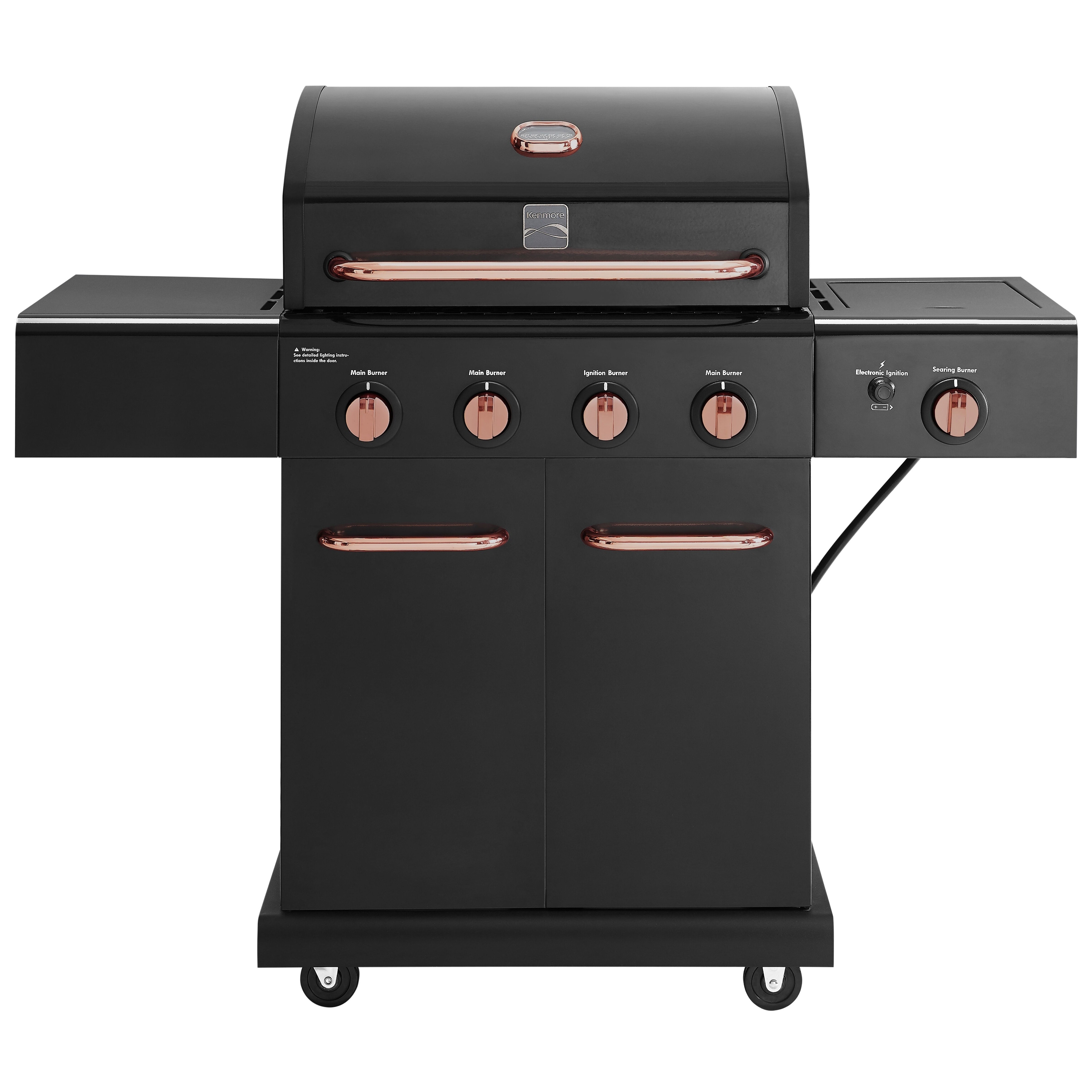 Kenmore 4 Burner Propane Gas Grill with Searing Side Burner in Black Copper Bed Bath Beyond 31300237