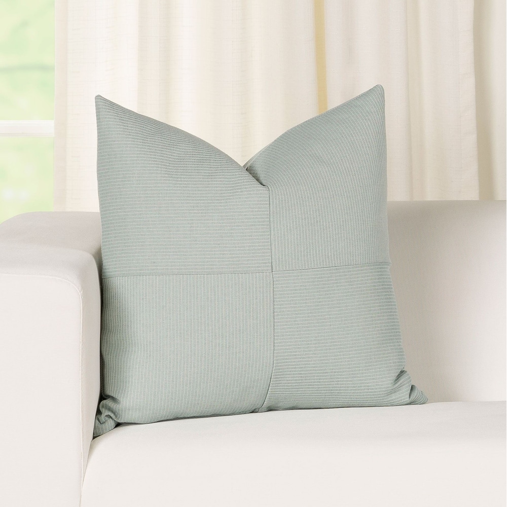 Redeem Stripe Eco-friendly 4-Patch Throw Pillow