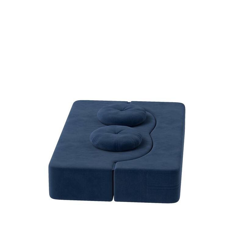 Folding Sofa Bed with Pillow, Twin Sleeper Sofa Couch, Loveseat Couch, Floor Folding Mattress, Convertible Lounge Chair