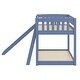 preview thumbnail 19 of 18, Twin Over Twin Solid Wood Bunk Beds, Toddler Bed Frame with Safety Guardrails
