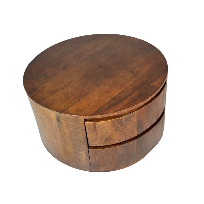 Carolina Living Christa 2-Drawer 30" Round Coffee Table