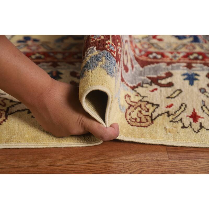 Vegetable Dye Ziegler Oriental Area Rug Hand-knotted Wool Carpet - 9'1"x 11'7"