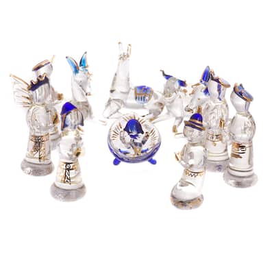 Novica Handmade Andean Festivity Glass Nativity Scene (12 Piece)