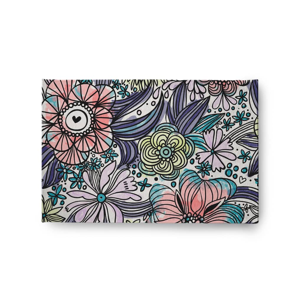 Flower Melange Spring Chenille Rug