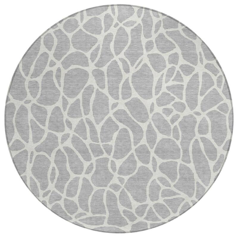 HomeRoots Geometric Transitional Rectangle Outdoor Rug