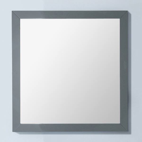 slide 2 of 2, Miseno Femmina 30" Square Framed Mirror Grey