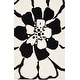 preview thumbnail 13 of 28, SAFAVIEH Handmade Soho Kristen Floral N.Z. Wool Rug 5' x 8' - Black/White - Rectangle